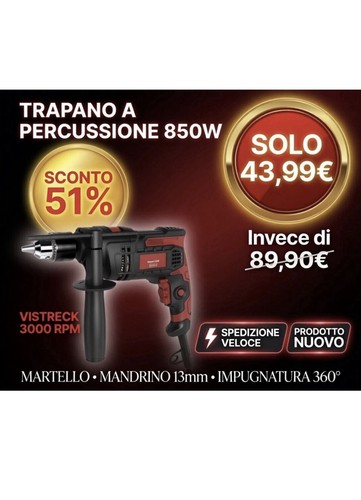 Avvitatore percussione 850w - a,