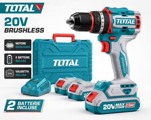 Trapano avvitatore total 20v - trapano,